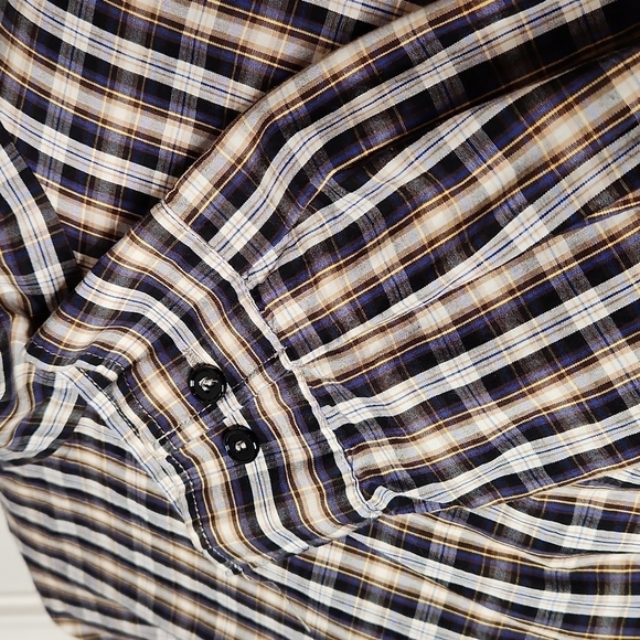 Zara Black and White Plaid Top - Picture 4 of 12